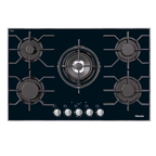 Miele KM3034-1 Gas Hob in Black Glass – front view