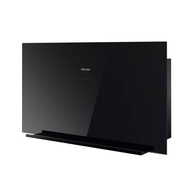 Miele DA 9092 W Cooker Hood in Obsidian Black – front view