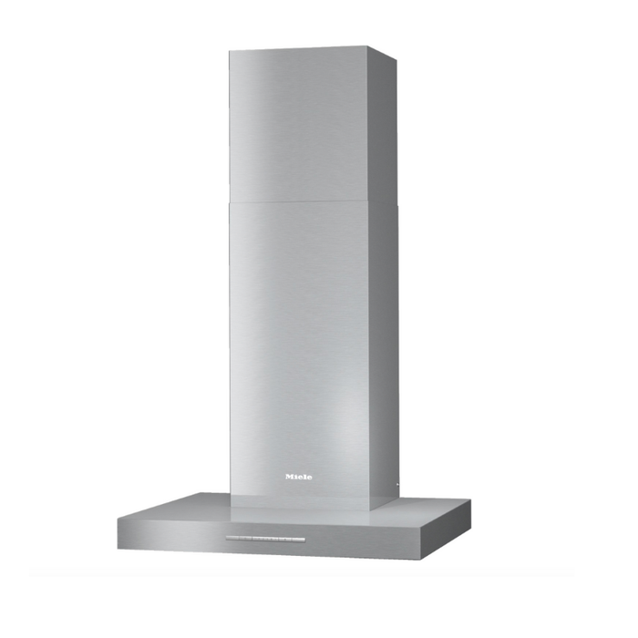 Miele DA PUR 68W Cooker Hood in Ss+Glass – front view