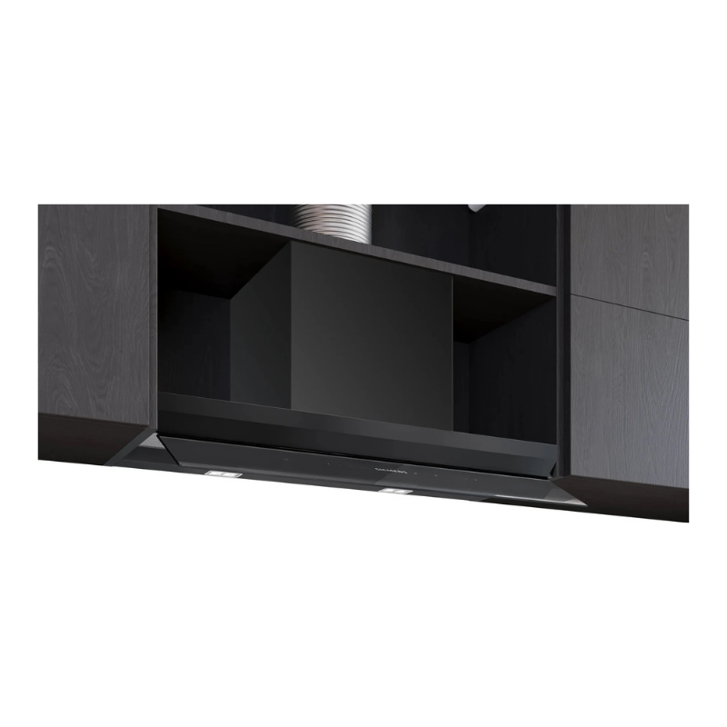 Siemens iQ700 Integrated Design Hood 80 cm clear glass black printed, Matt black LJ88BET60B