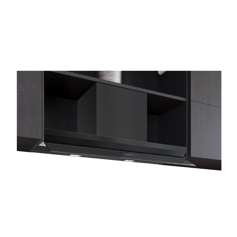Siemens iQ700 Integrated Design Hood 90 cm clear glass black printed, Matt black LJ98BET60B