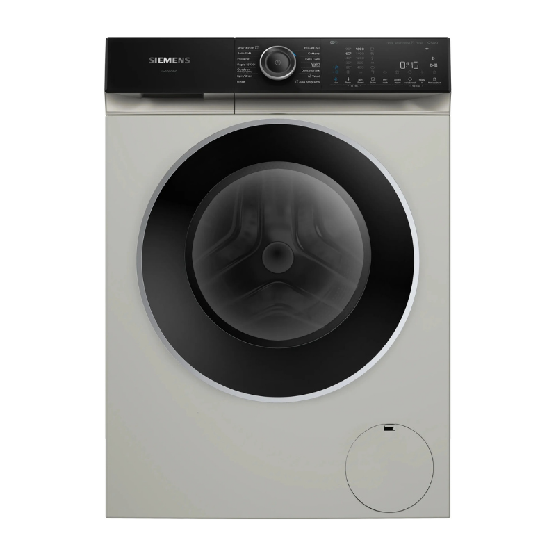Siemens iQ500 Washing machine, front loader 10 kg max. 1600 rpm, Silver inox WG56H2AXGB