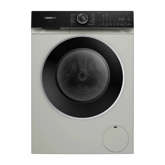 Siemens iQ500 Washing machine, front loader 10 kg max. 1600 rpm, Silver inox WG56H2AXGB