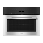 Miele H7140BM Combination Microwave Oven in CleanSteel – front view