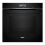 Siemens iQ700 Built-in oven with added steam function 60 x 60 cm Black HR776G1B1B