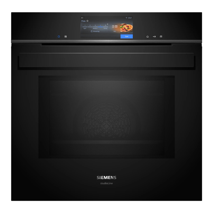 Siemens iQ700 Built-in oven with added steam and microwave function 60 x 60 cm Black HN978GQB1B