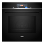 Siemens iQ700 Built-in oven with microwave function 60 x 60 cm Black HM778GMB1B