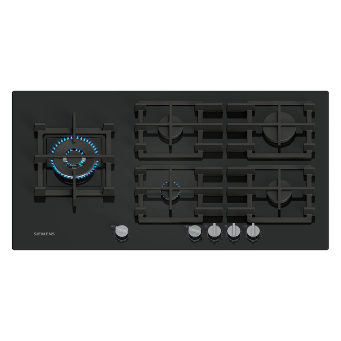 Siemens iQ500 Gas hob 90 cm Tempered glass, Black EP9A6MI40