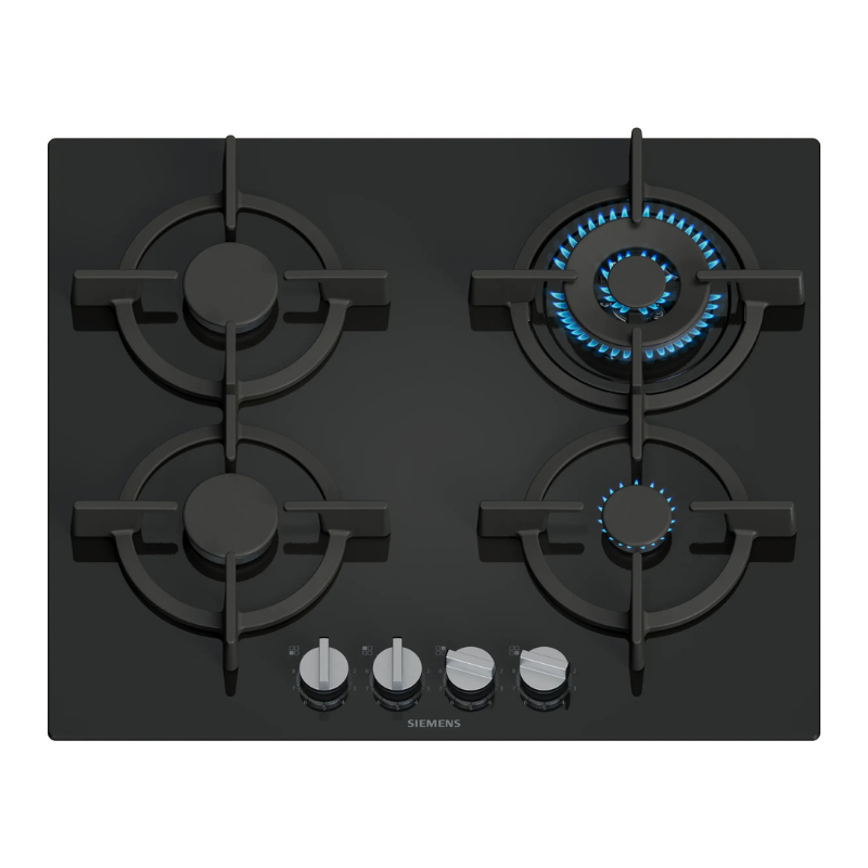 Siemens iQ500 Gas hob 60 cm Tempered glass, Black EP6A6HI10