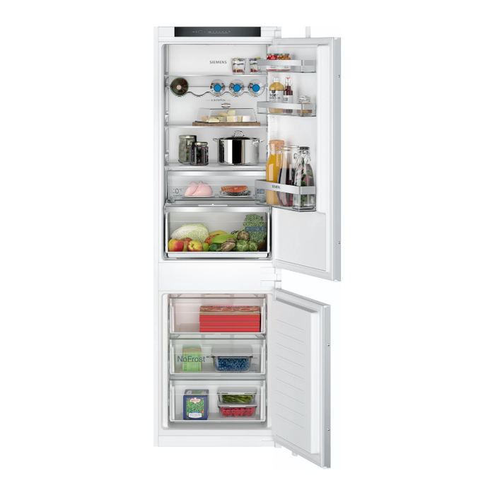Siemens iQ300 Built-in fridge-freezer with freezer at bottom 177.2 x 54.1 cm sliding hinge KI86NVSE0G