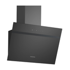 Siemens iQ100 Wall-mounted cooker hood 60 cm clear glass black printed, Black LC65KDK60B