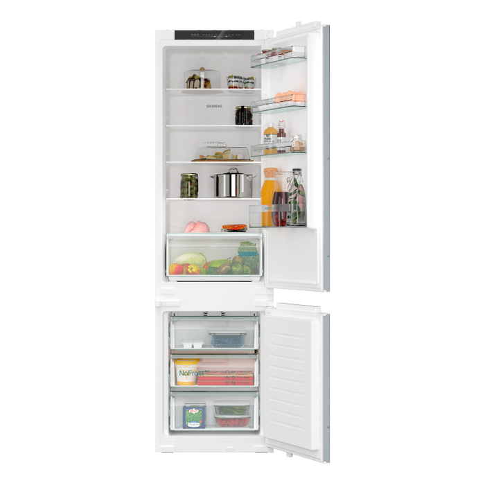 Siemens iQ100 Built-in fridge-freezer with freezer at bottom 193.5 x 54.1 cm sliding hinge KI96NNSE0