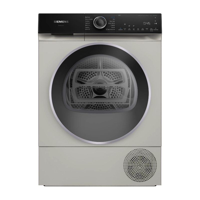 Siemens iQ500 Heat pump tumble dryer 9 kg Silver inox WQ46H2DXGB