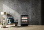 CELLA W39D-BLACK 39 bottle freestanding wine fridge – Black glass