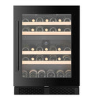 CELLA W39D-BLACK 39 bottle freestanding wine fridge – Black glass