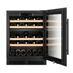 CELLA W39D-BLACK 39 bottle freestanding wine fridge – Black glass
