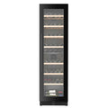 CELLA W75D-BLACK 71 bottle freestanding wine fridge – Black glass