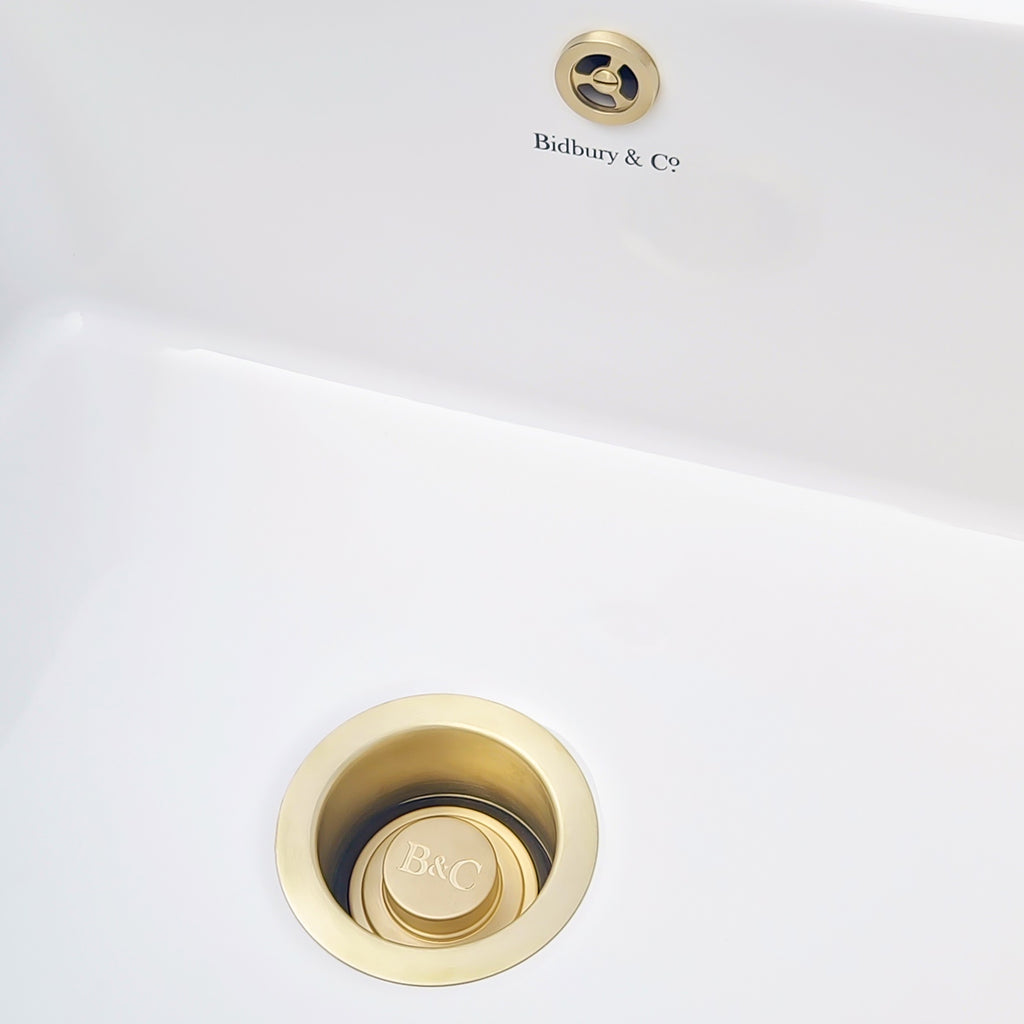 Bidbury & Co 3.5" Waste Adapter — Old English Brass