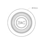 Bidbury & Co 3.5" Waste Adapter — Chrome — technical drawing