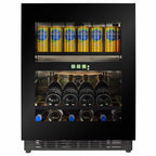CELLA WBV36B-TO undercounter beverage centre – Black glass