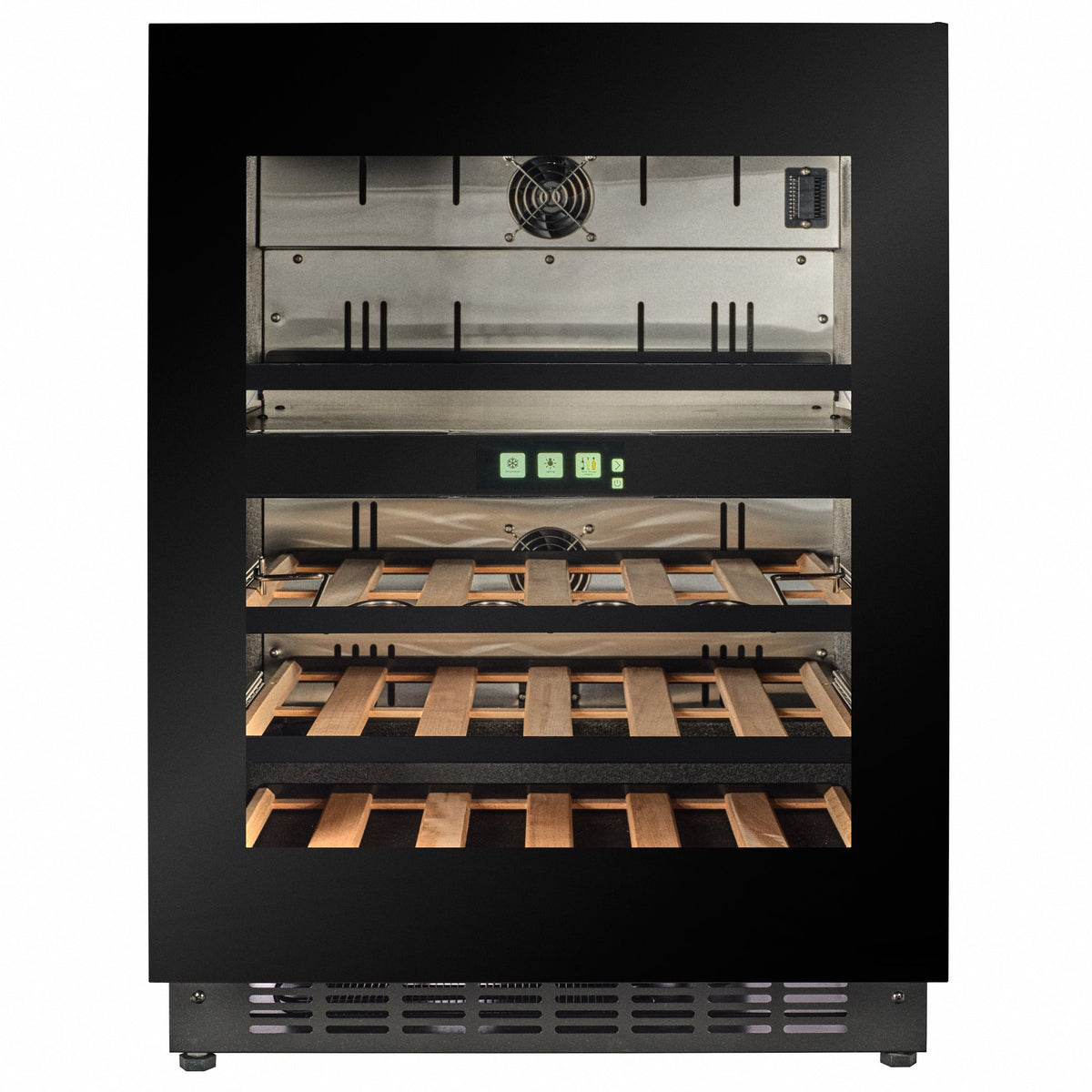 CELLA WBV36B-TO undercounter beverage centre – Black glass