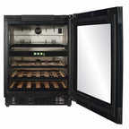 CELLA WBV36B-TO undercounter beverage centre – Black glass