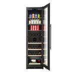 CELLA WBV75D-BLACK freestanding beverage centre – Black glass