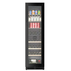 CELLA WBV75D-BLACK freestanding beverage centre – Black glass