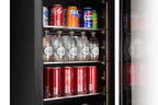 CELLA WBV75D-BLACK freestanding beverage centre – Black glass