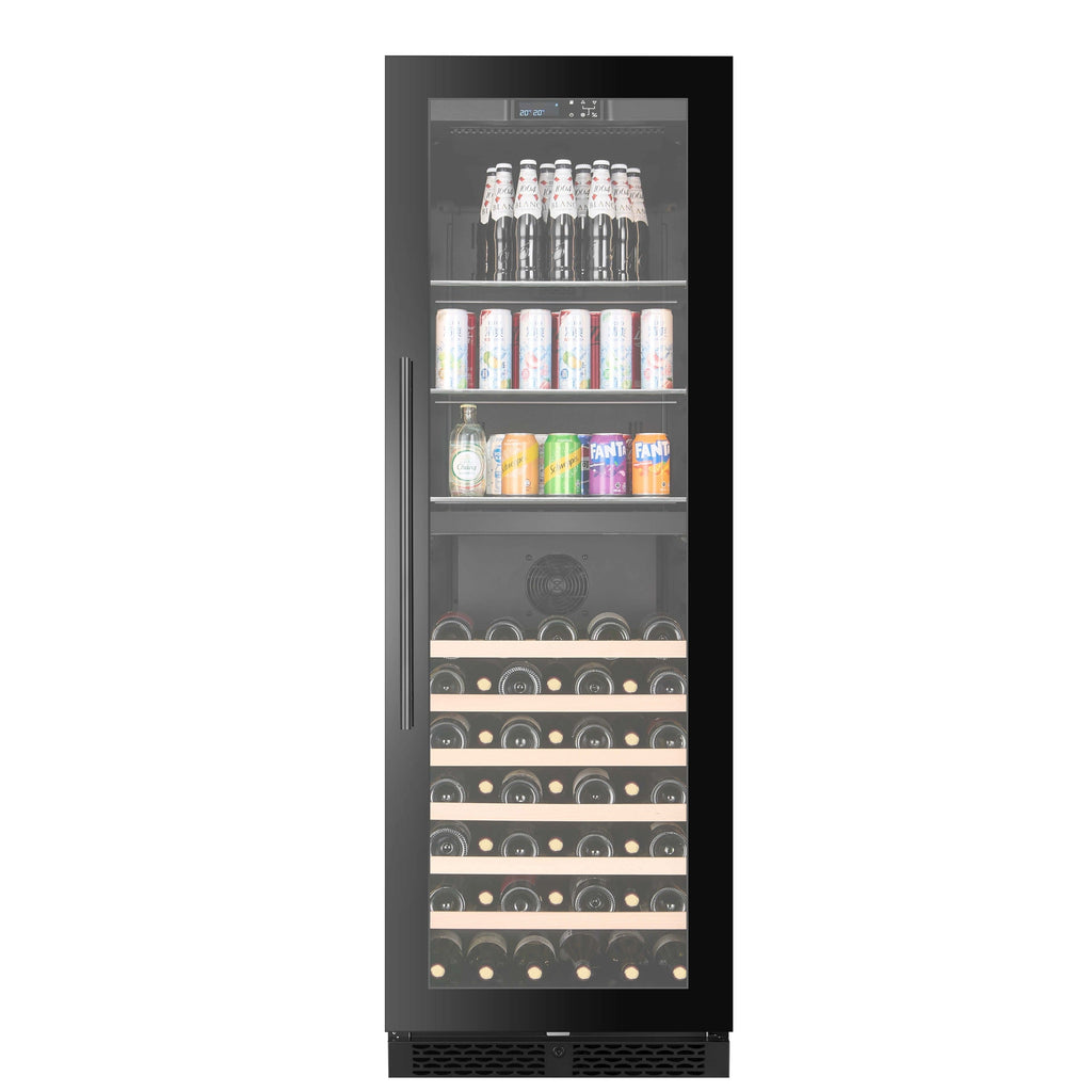 CELLA WBV93D-BLACK freestanding beverage centre – Black glass