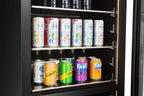CELLA WBV93D-BLACK freestanding beverage centre – Black glass