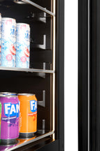 CELLA WBV93D-BLACK freestanding beverage centre – Black glass
