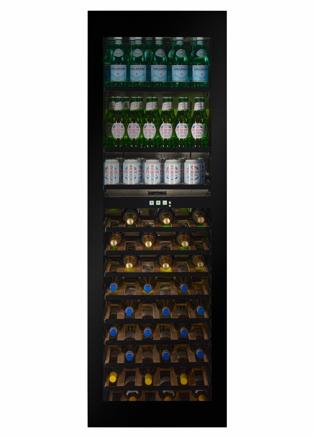 CELLA WBV99B-TO integrated beverage centre – Black glass