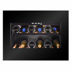 CELLA WI-17B-TO 17 bottle integrated wine fridge – Black glass