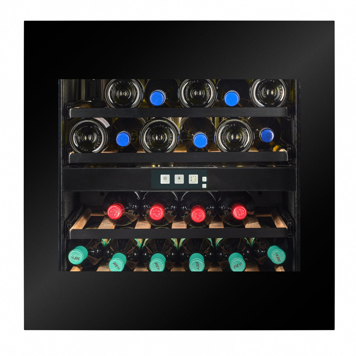 CELLA WI-24B-TO 24 bottle integrated wine fridge – Black glass