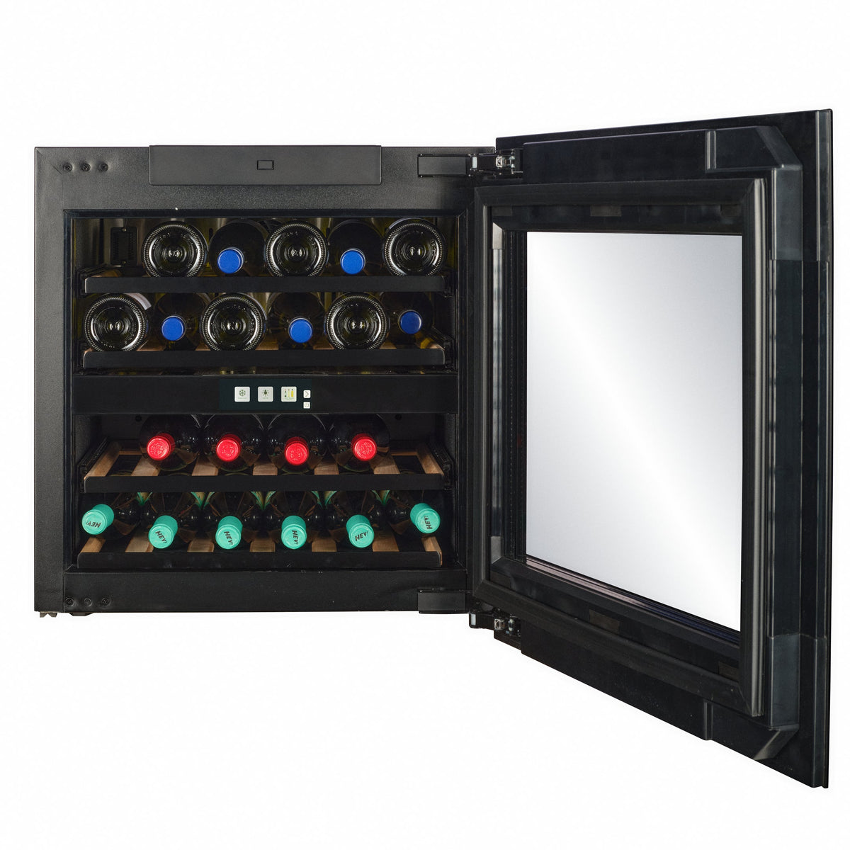 CELLA WI-24B-TO 24 bottle integrated wine fridge – Black glass