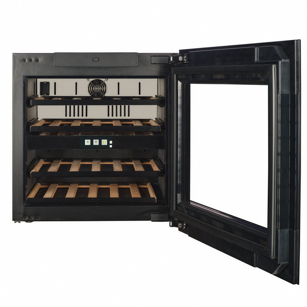 CELLA WI-24B-TO 24 bottle integrated wine fridge – Black glass
