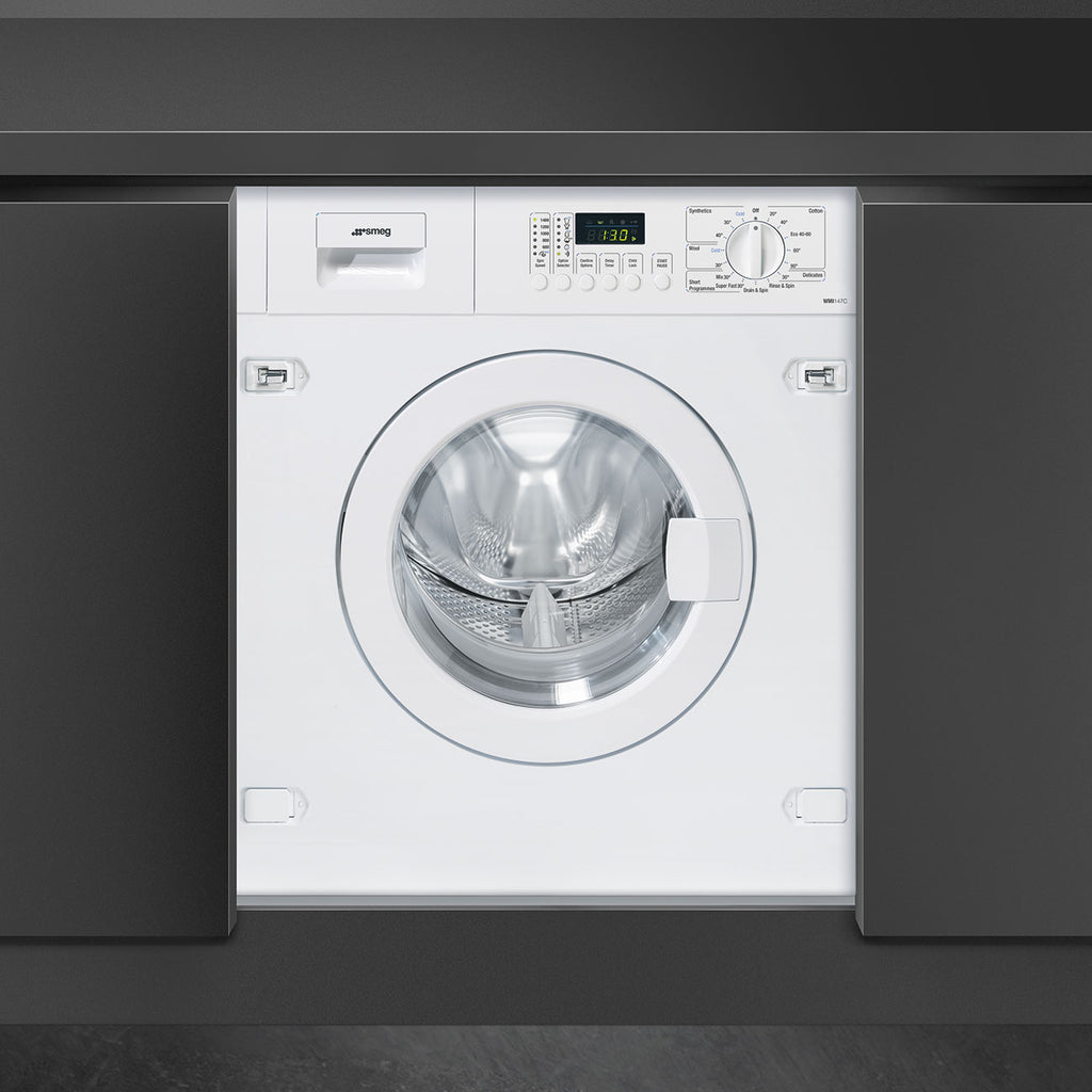 60 cm 7 kg Fully integrated washing machine, White