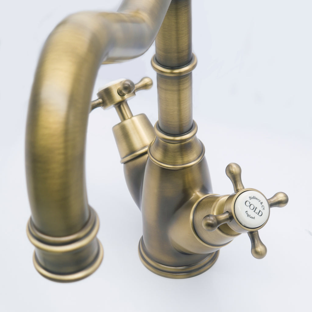 Bidbury & Co Warwick Kitchen Tap — Patinated Brass