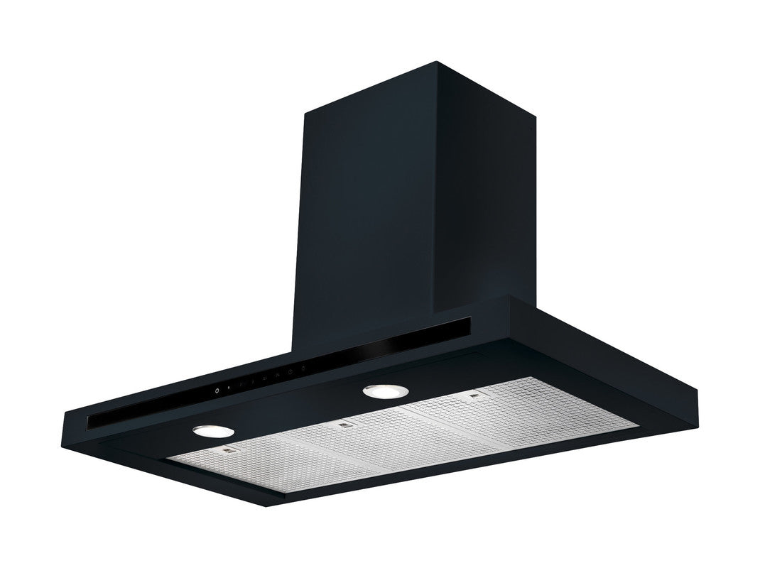 Rangemaster 90 Hi LITE Hood Black Cooker Hood front view
