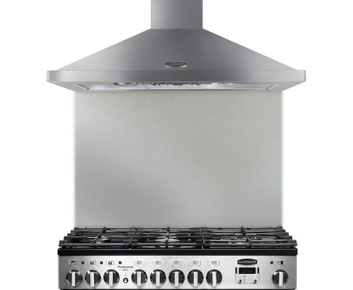 Rangemaster 100 Splashback Stainless Steel front view