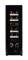 Dunavox Flow DAUF-16.64DBH 17 bottle undercounter wine fridge – Black glass