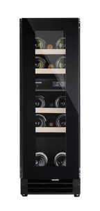 Dunavox Flow DAUF-16.64DBH 17 bottle undercounter wine fridge – Black glass