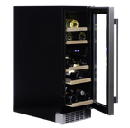 Dunavox Flow DAUF-17.58DB 17 bottle undercounter wine fridge – Black