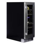 Dunavox Flow DAUF-17.58DSS 17 bottle undercounter wine fridge – Stainless steel
