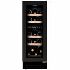 Dunavox Flow DAUF-17.58DBH 17 bottle undercounter wine fridge – Black glass