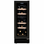 Dunavox Flow DAUF-17.58DBH 17 bottle undercounter wine fridge – Black glass