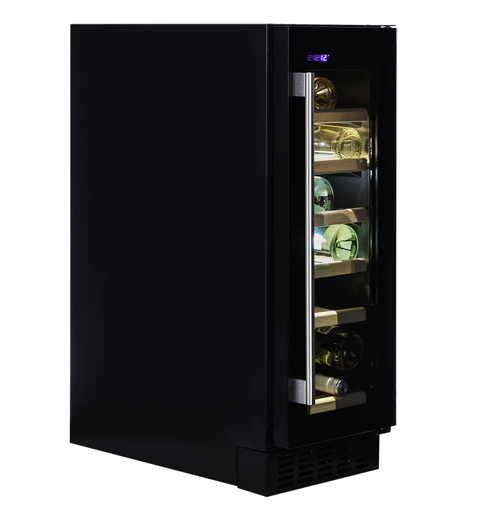 Dunavox Flow DAUF-19.58B 19 bottle undercounter wine fridge – Black