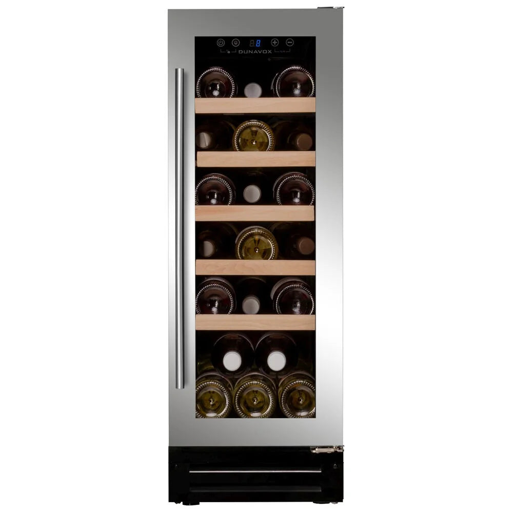 Dunavox Flow DAUF-19.58SS 19 bottle undercounter wine fridge – Stainless steel