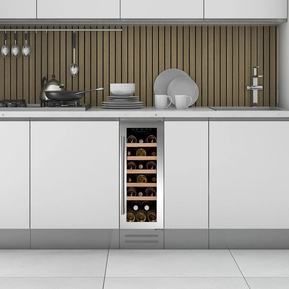 Dunavox Flow DAUF-19.58SS 19 bottle undercounter wine fridge – Stainless steel